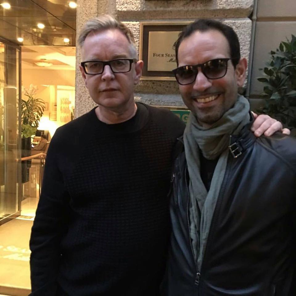 Andy Fletcher in Milan before Press Conference